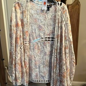 Torrid Floral Kimono Cardigan